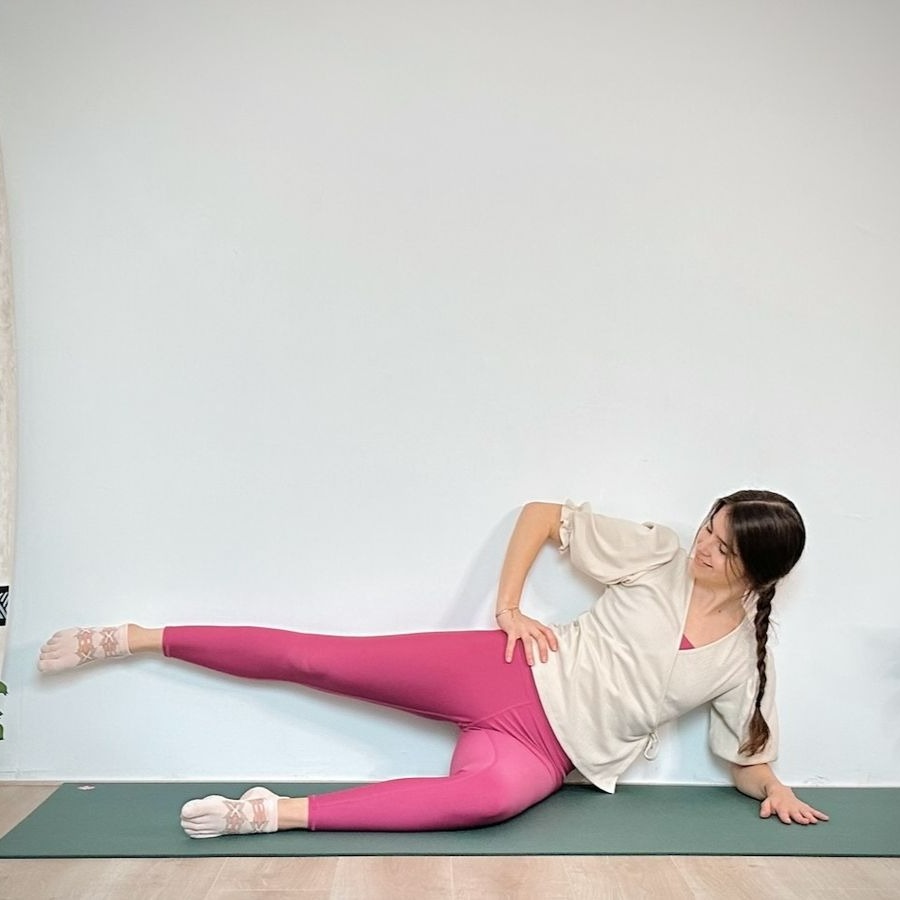 Wall Pilates workout