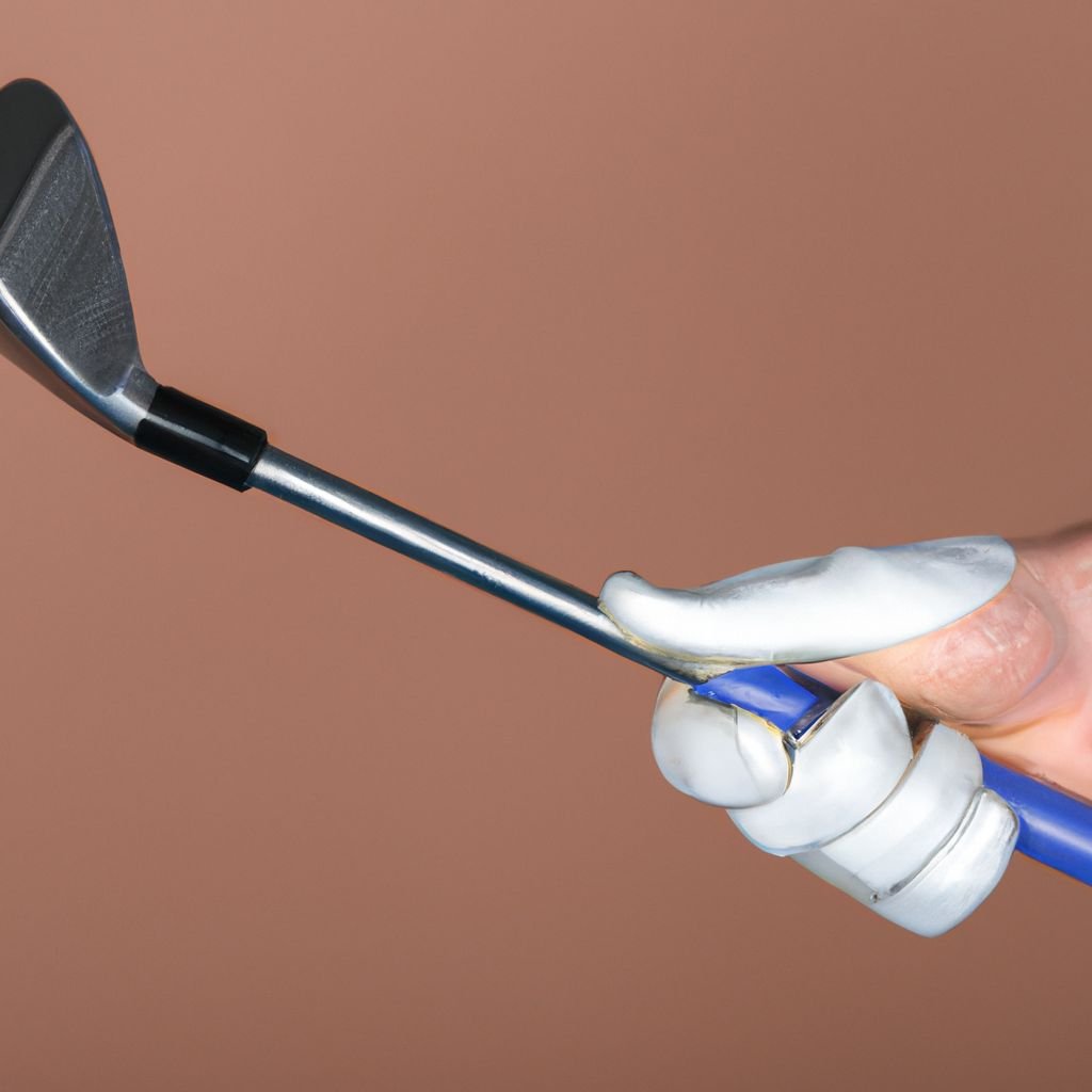 hold a golf club