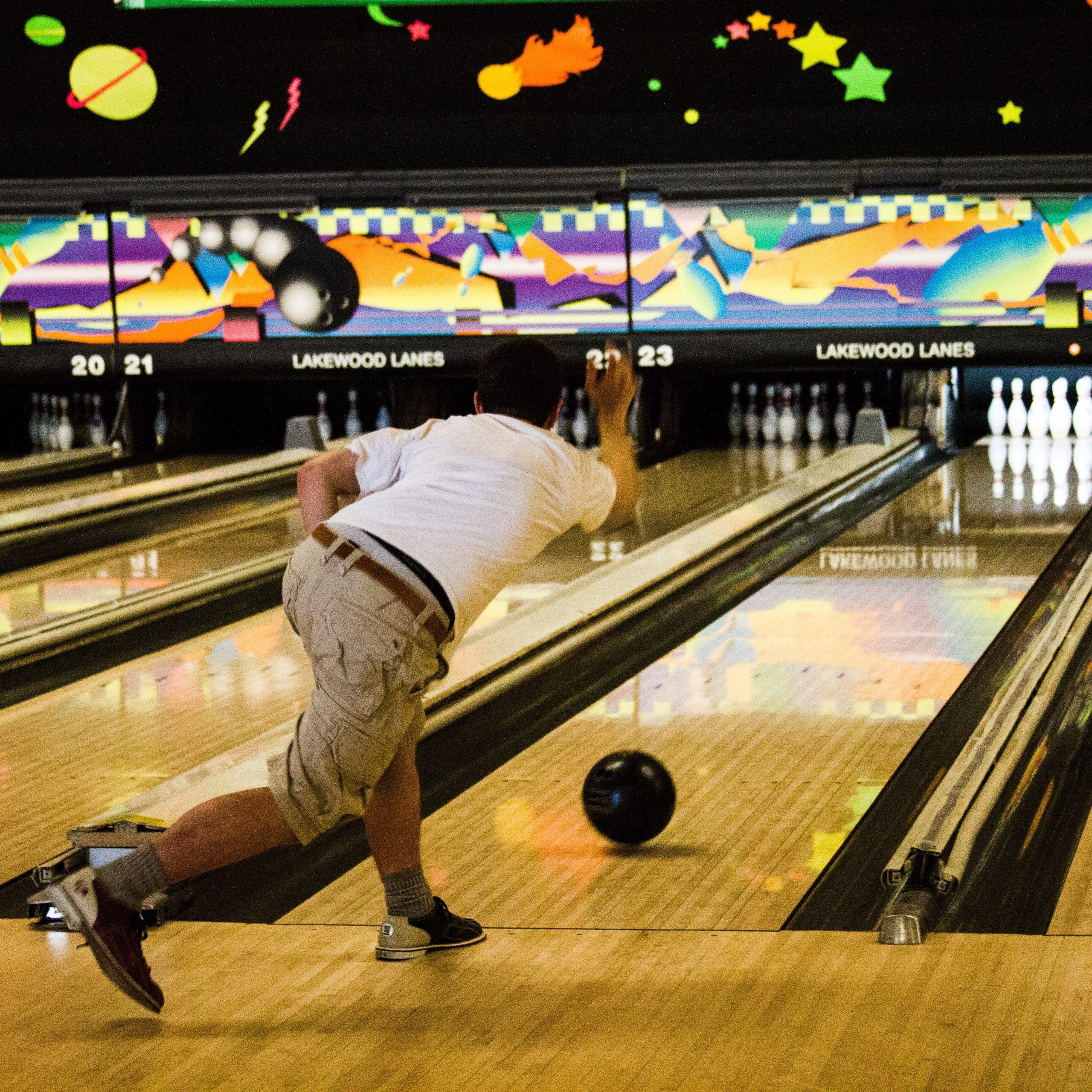playing bowling