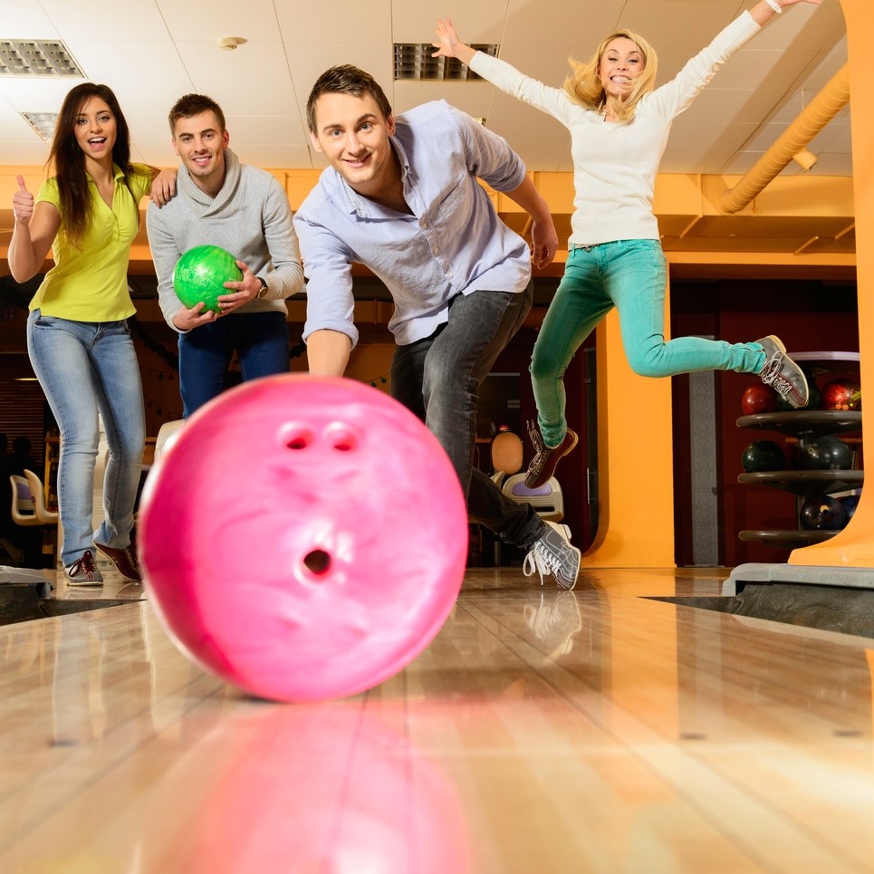 playing bowling