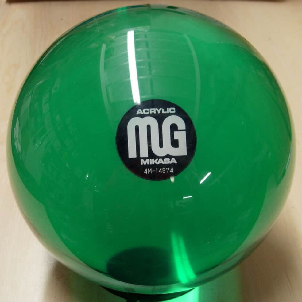 clear bowling ball