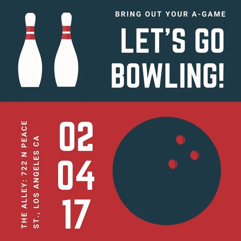 bowling invitation