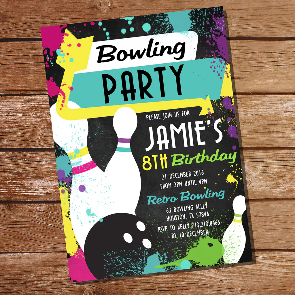 bowling invitation