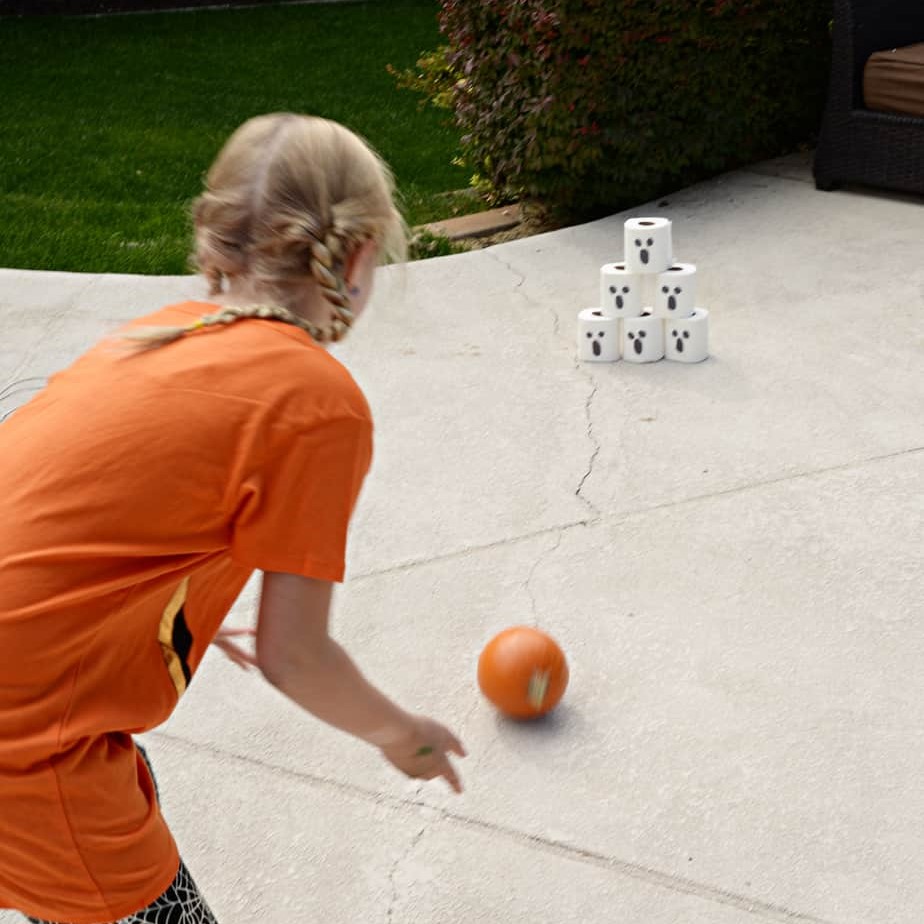 pumpkin bowling