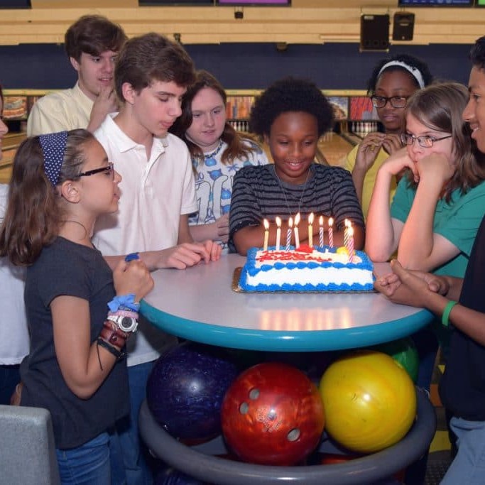 bowling alley birthday party