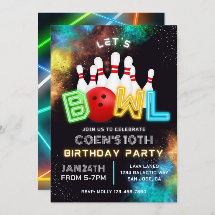 bowling invitation