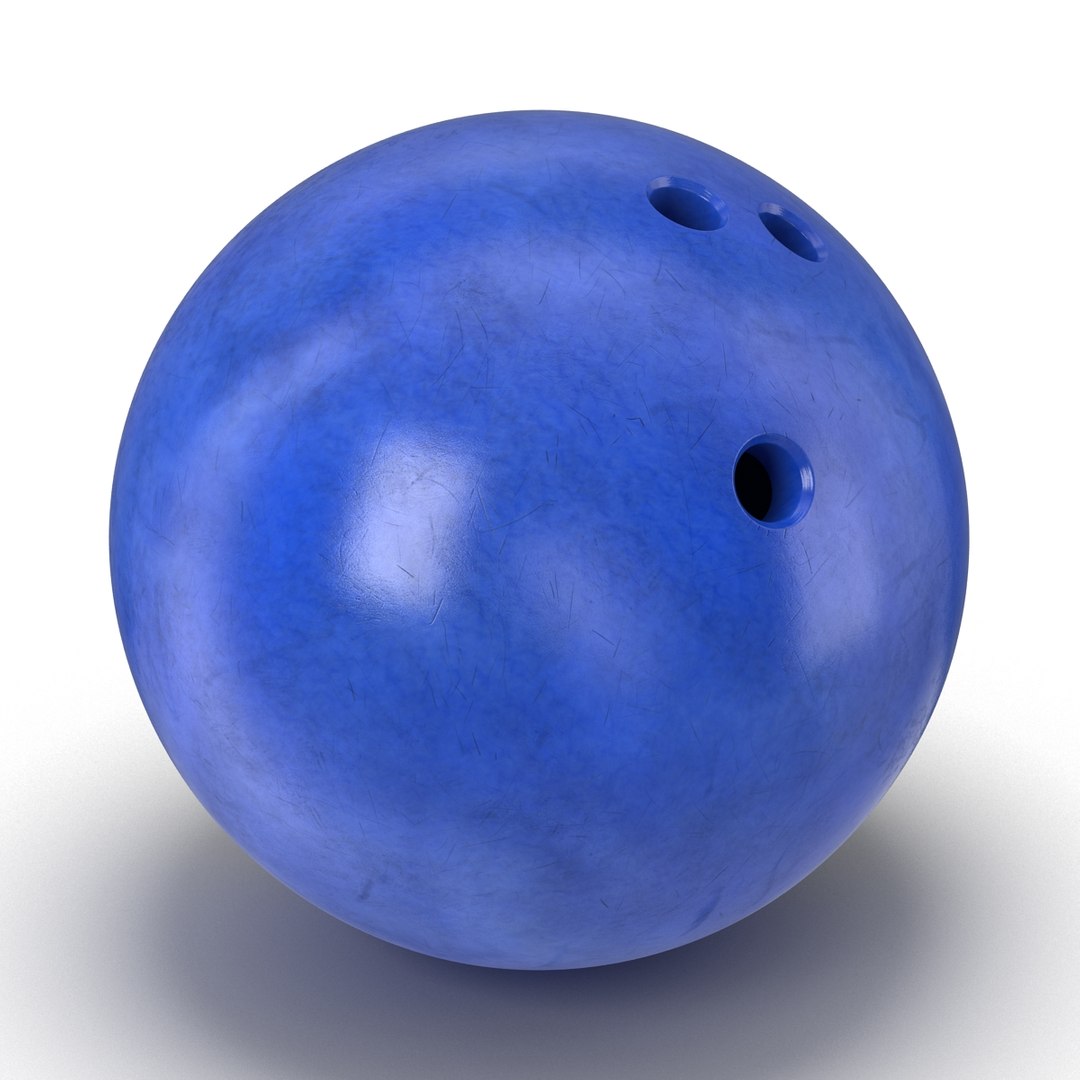 blue bowling ball