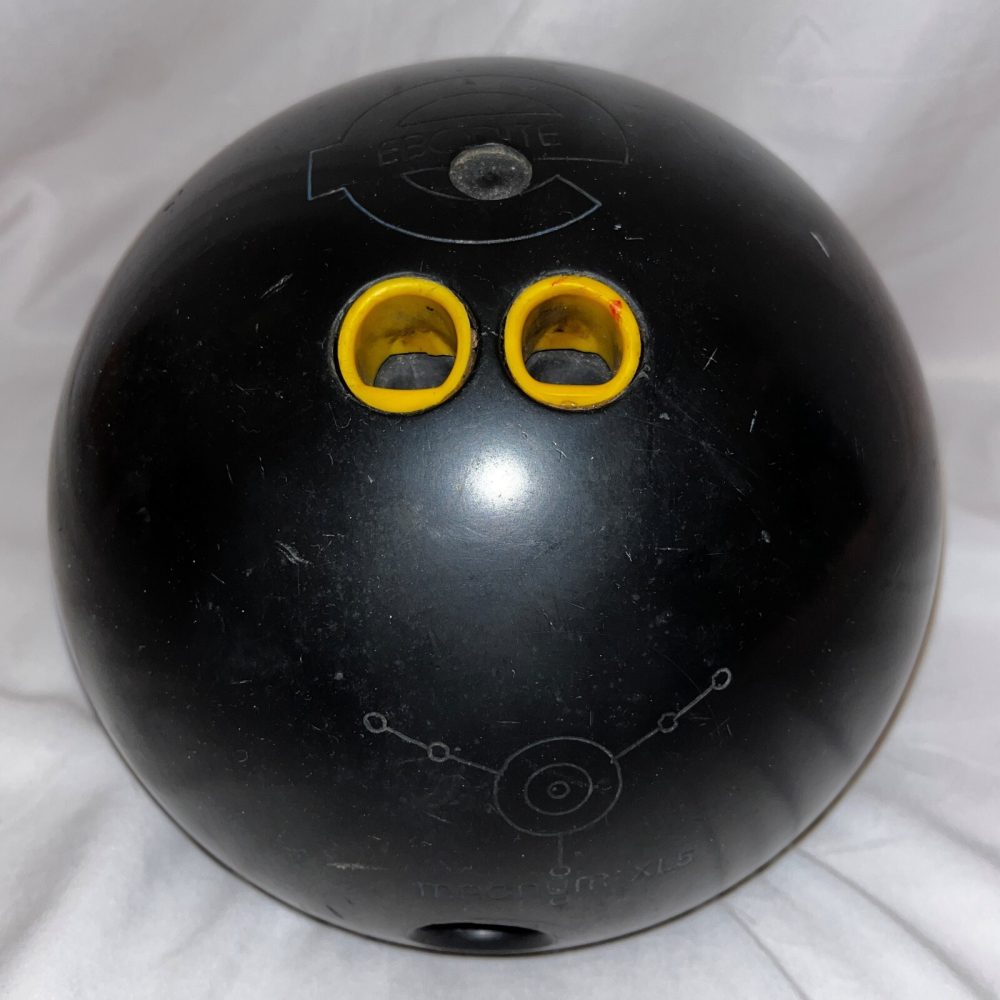 black bowling ball