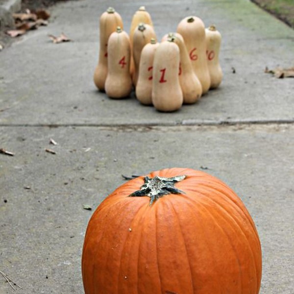 pumpkin bowling