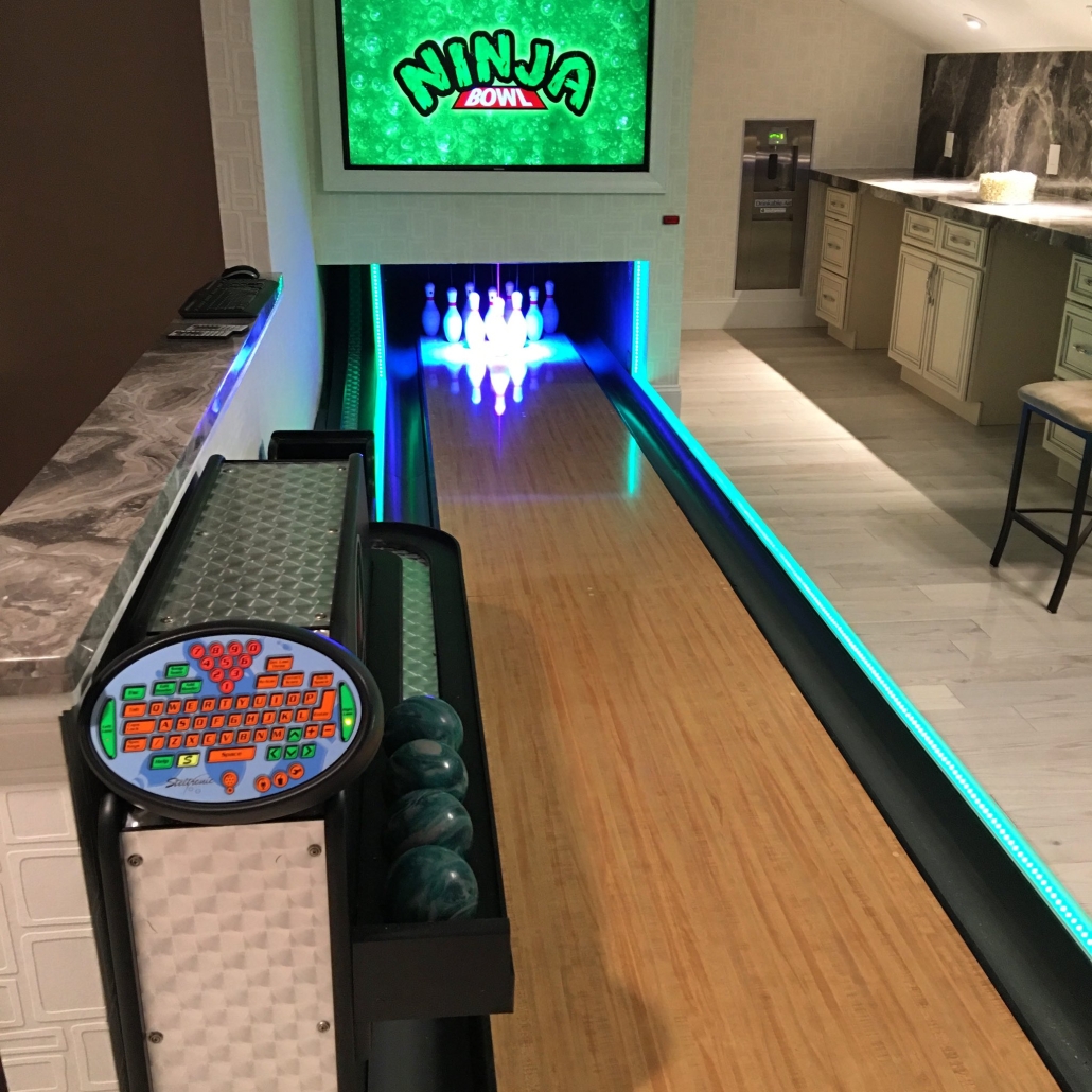 home bowling alley cost