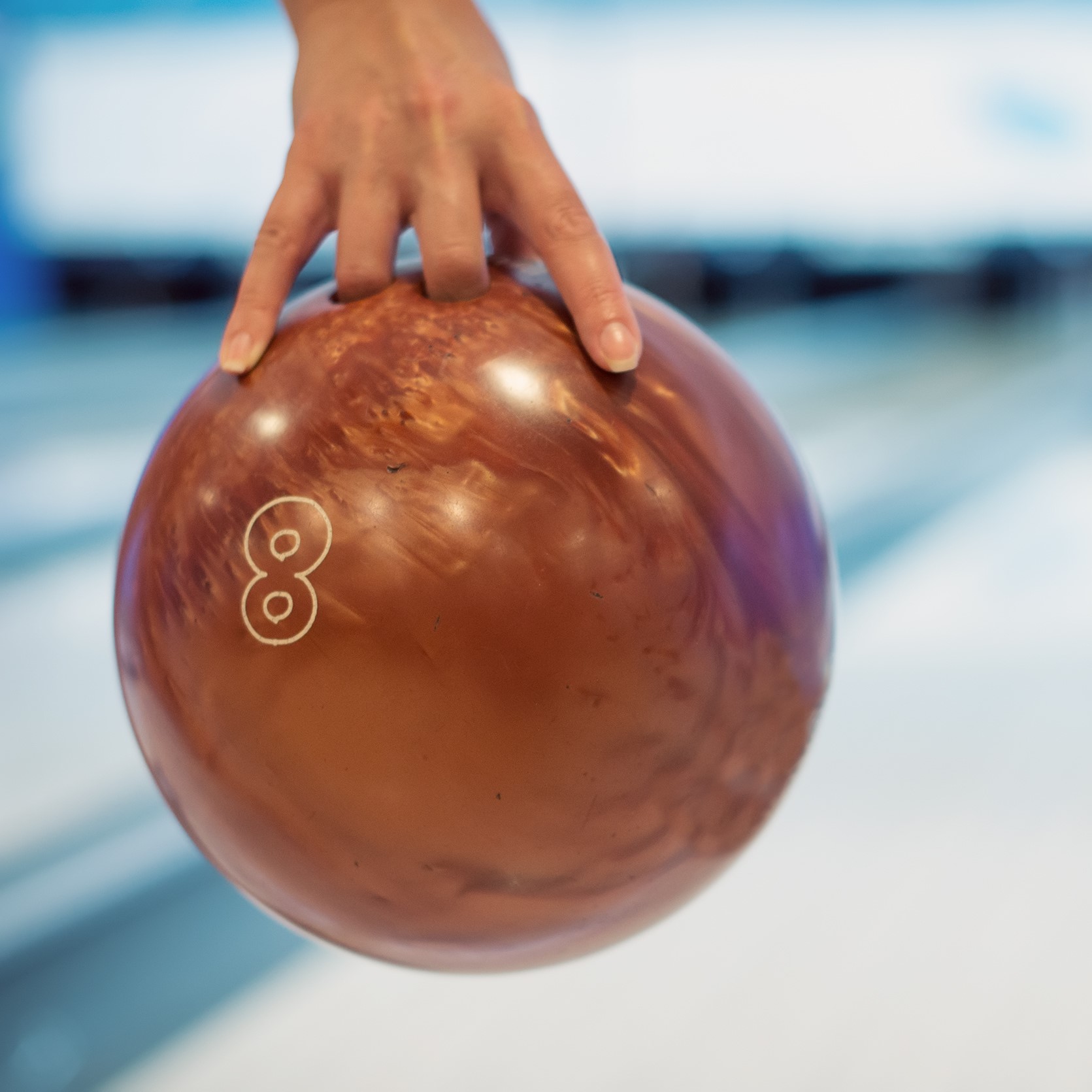 hold bowling ball