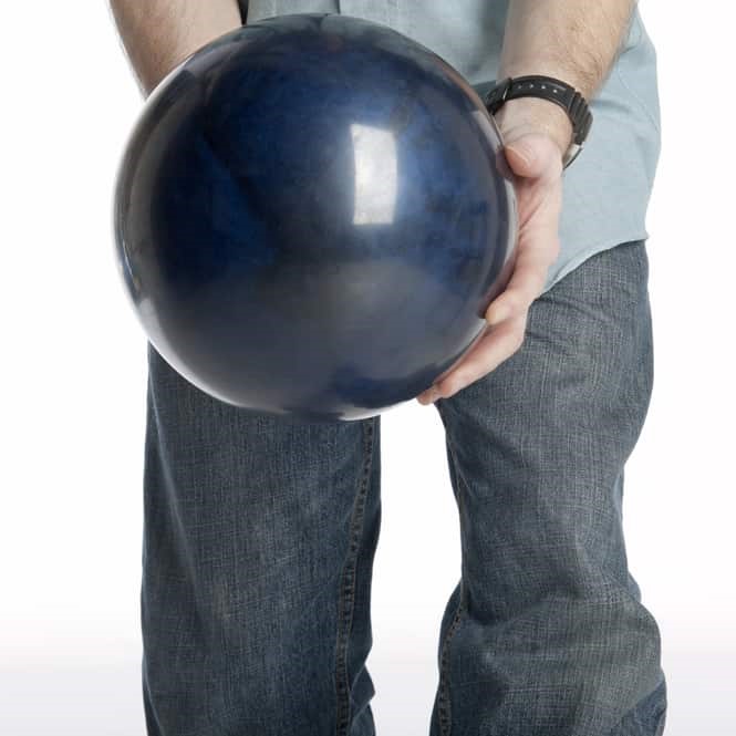 hold bowling ball
