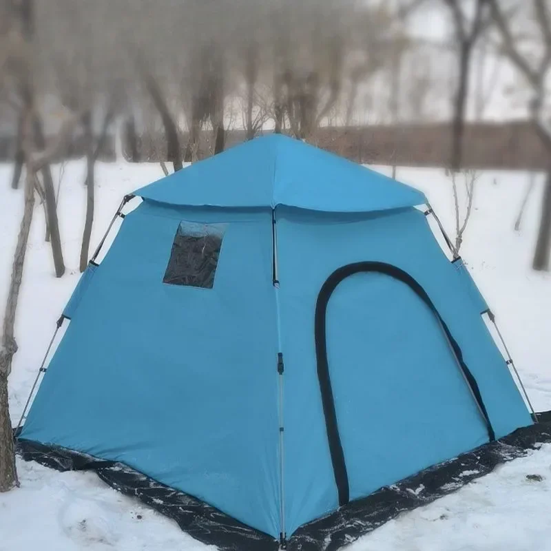 snow camping tent