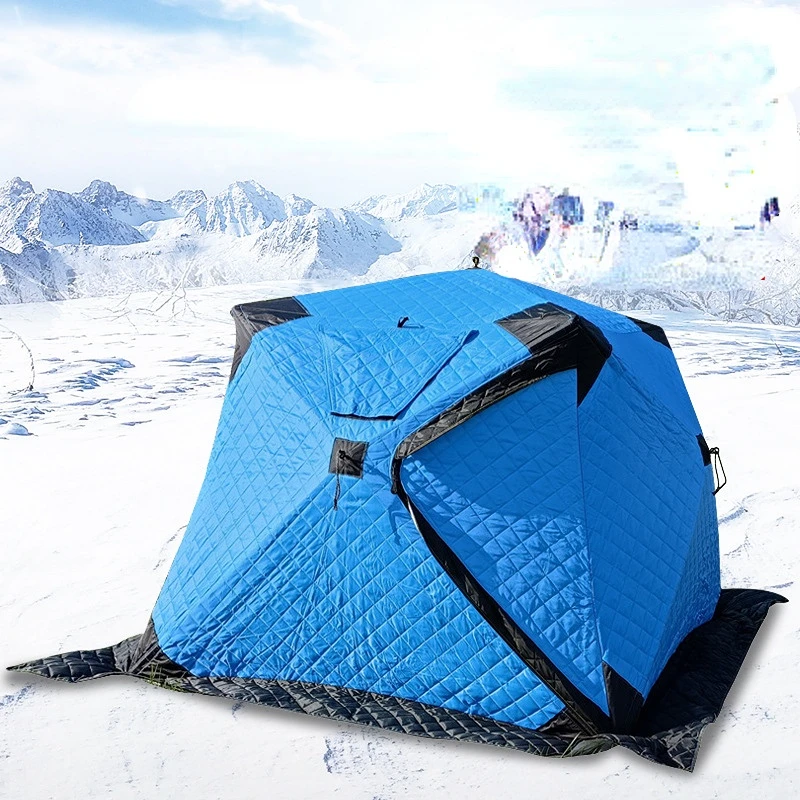 snow camping tent