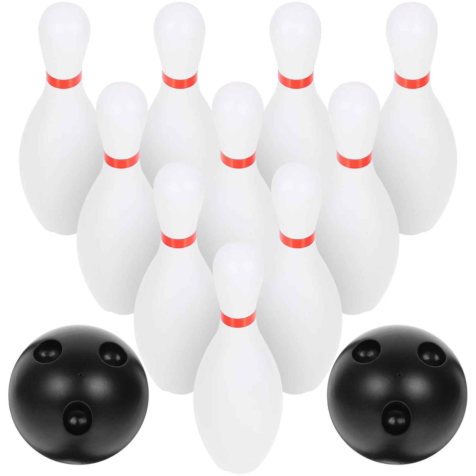 bowling ball and pins