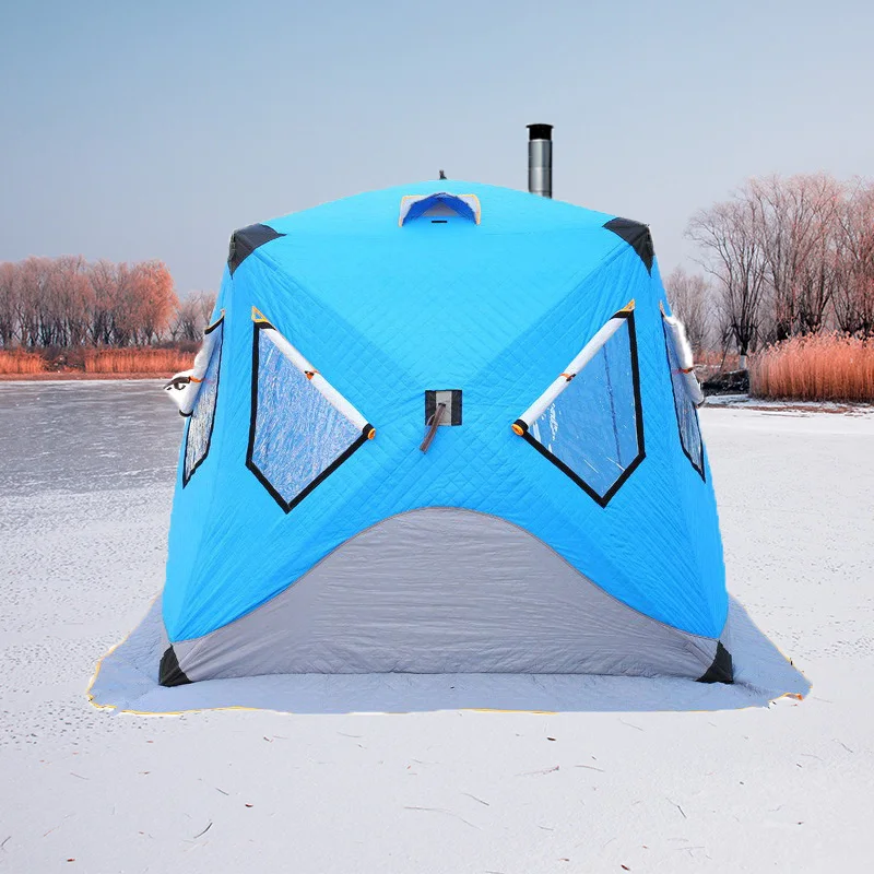 snow camping tent