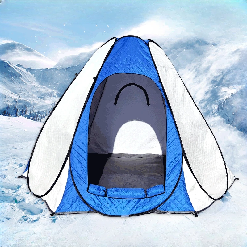 snow camping tent