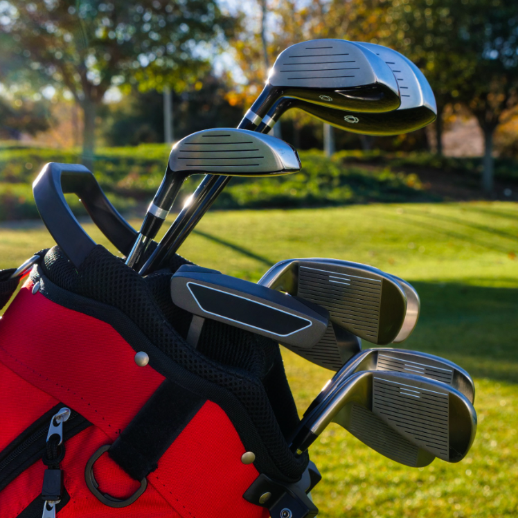 clubs in a golf bag