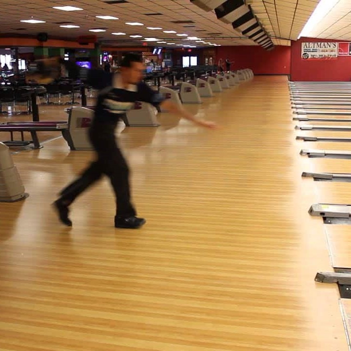 release a bowling ball