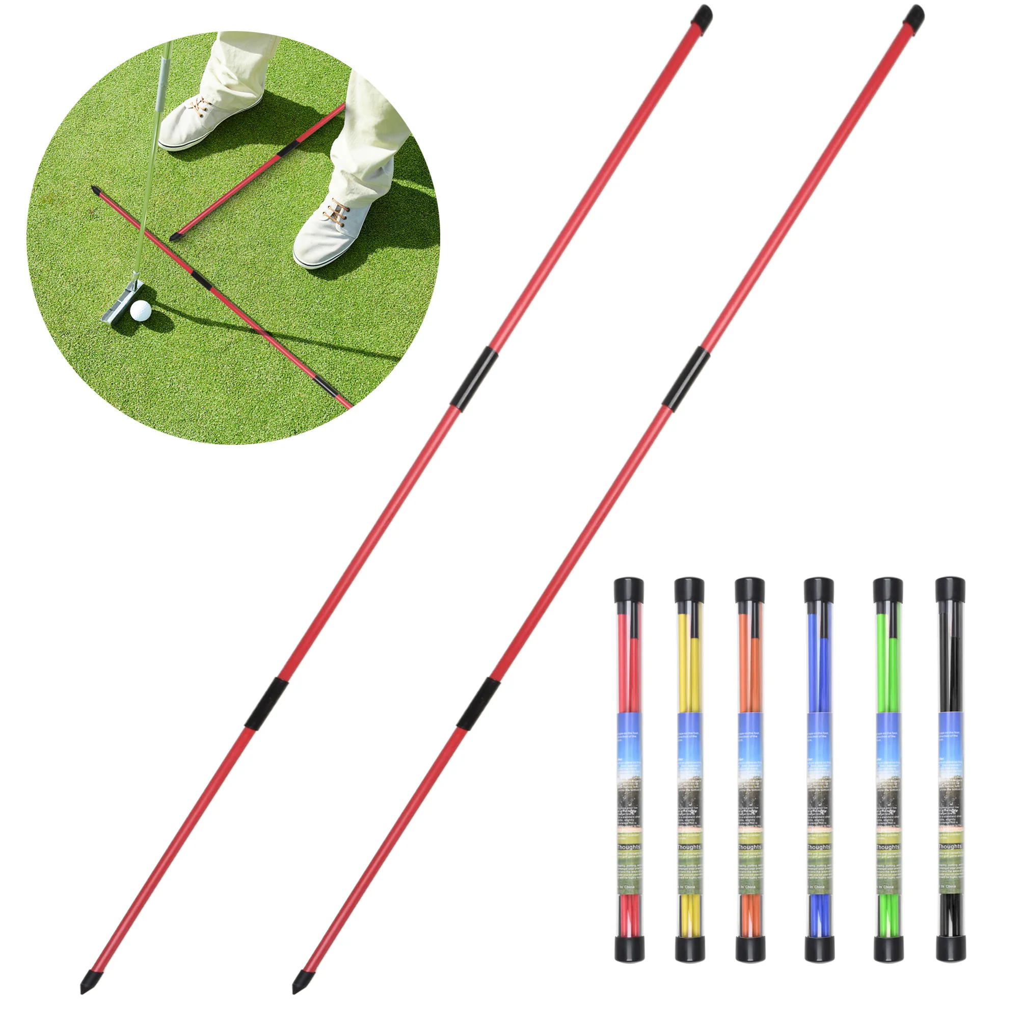 golf alignment sticks