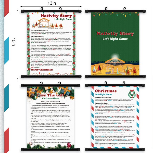 christmas right left game