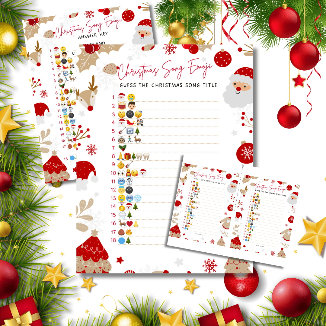 christmas song emoji game with answers