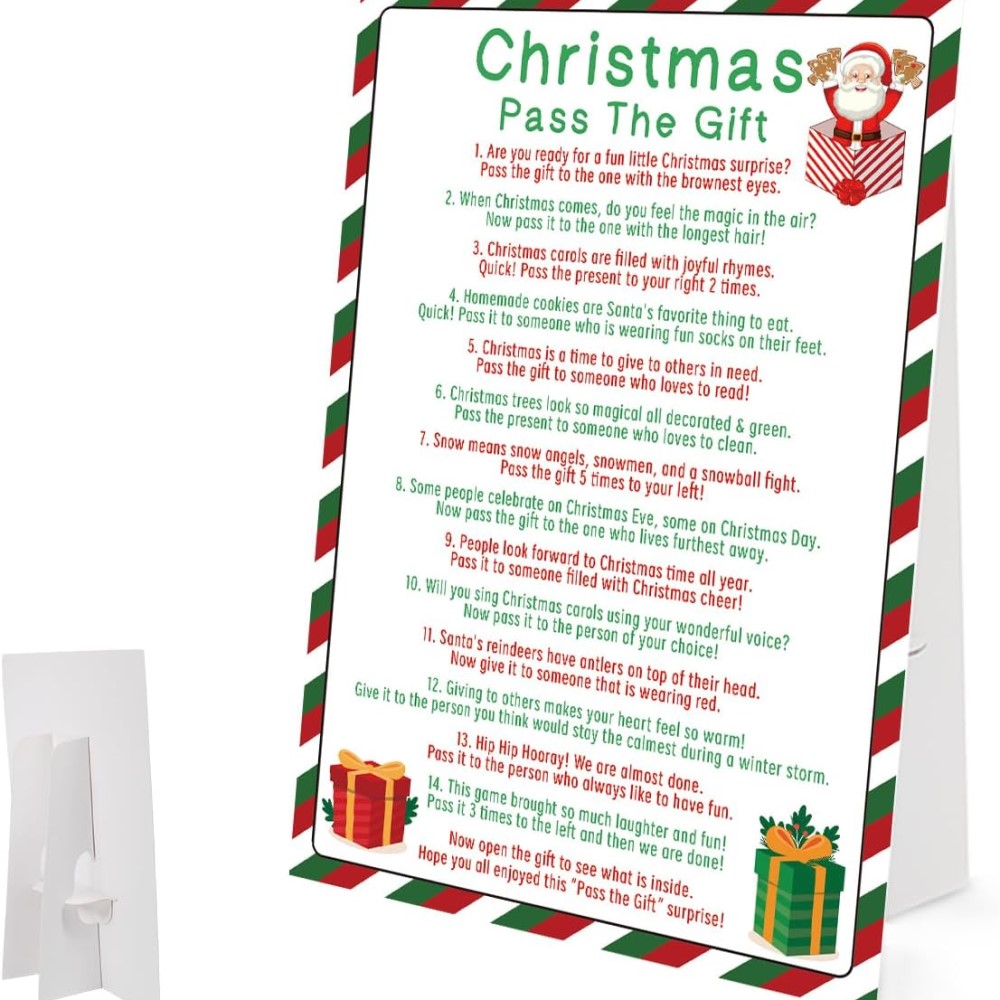 christmas pass the gift game