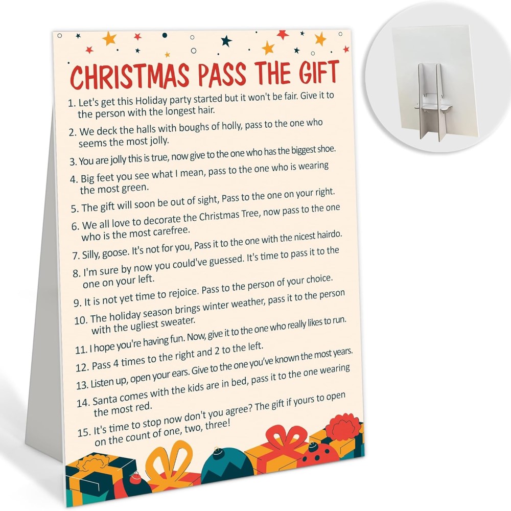 christmas pass the gift game