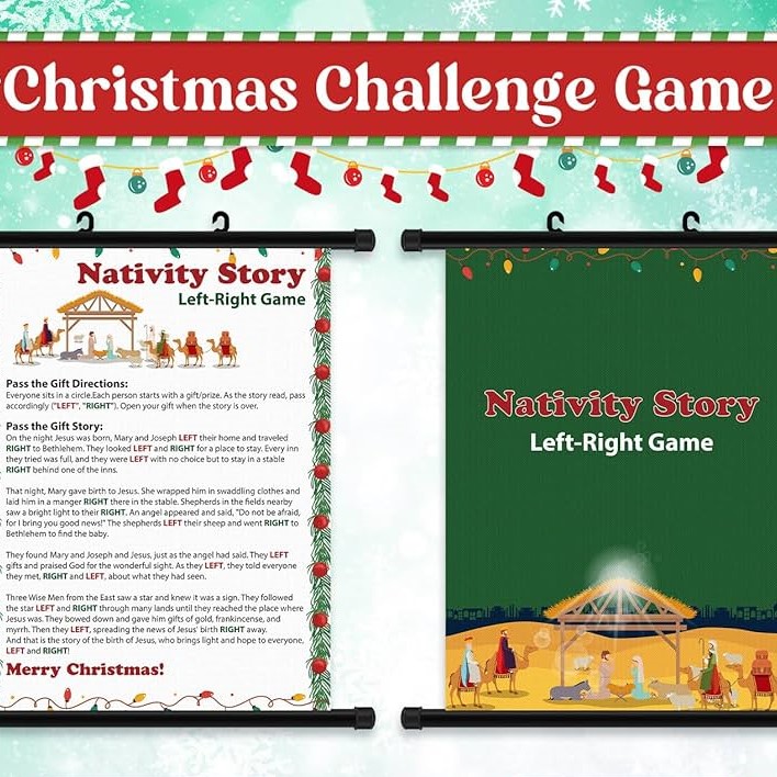 christmas right left game