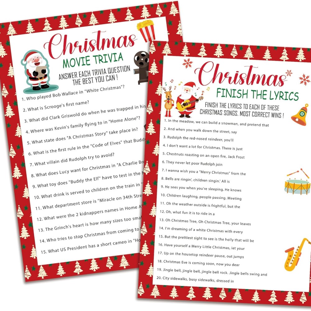 christmas movie trivia game