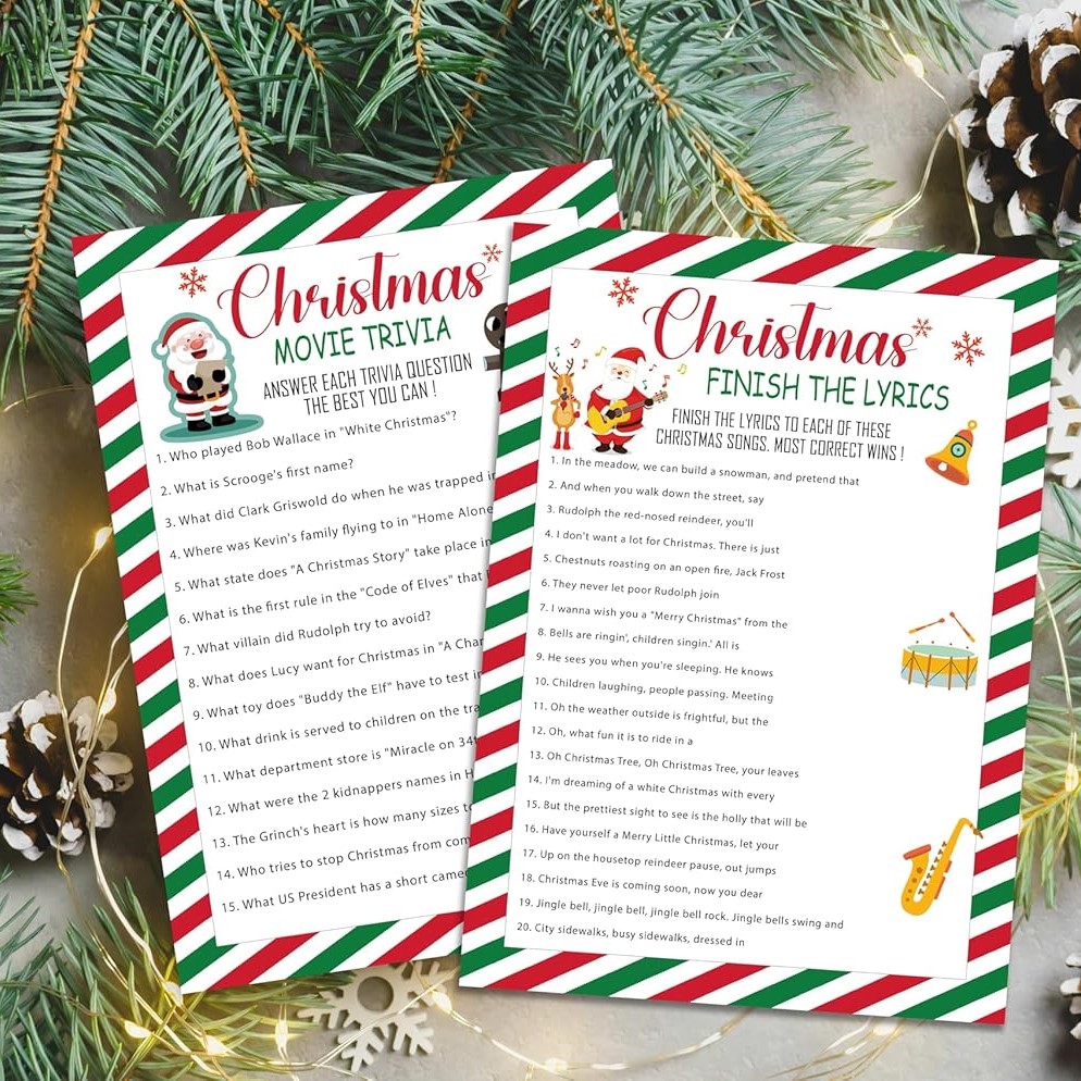 christmas movie trivia game
