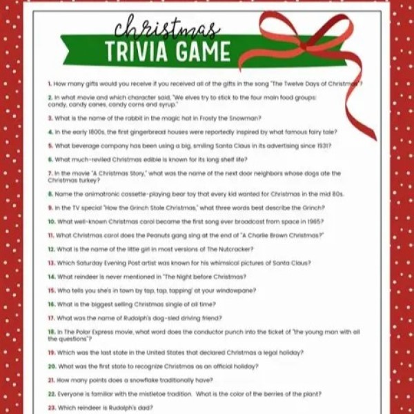 christmas trivia game