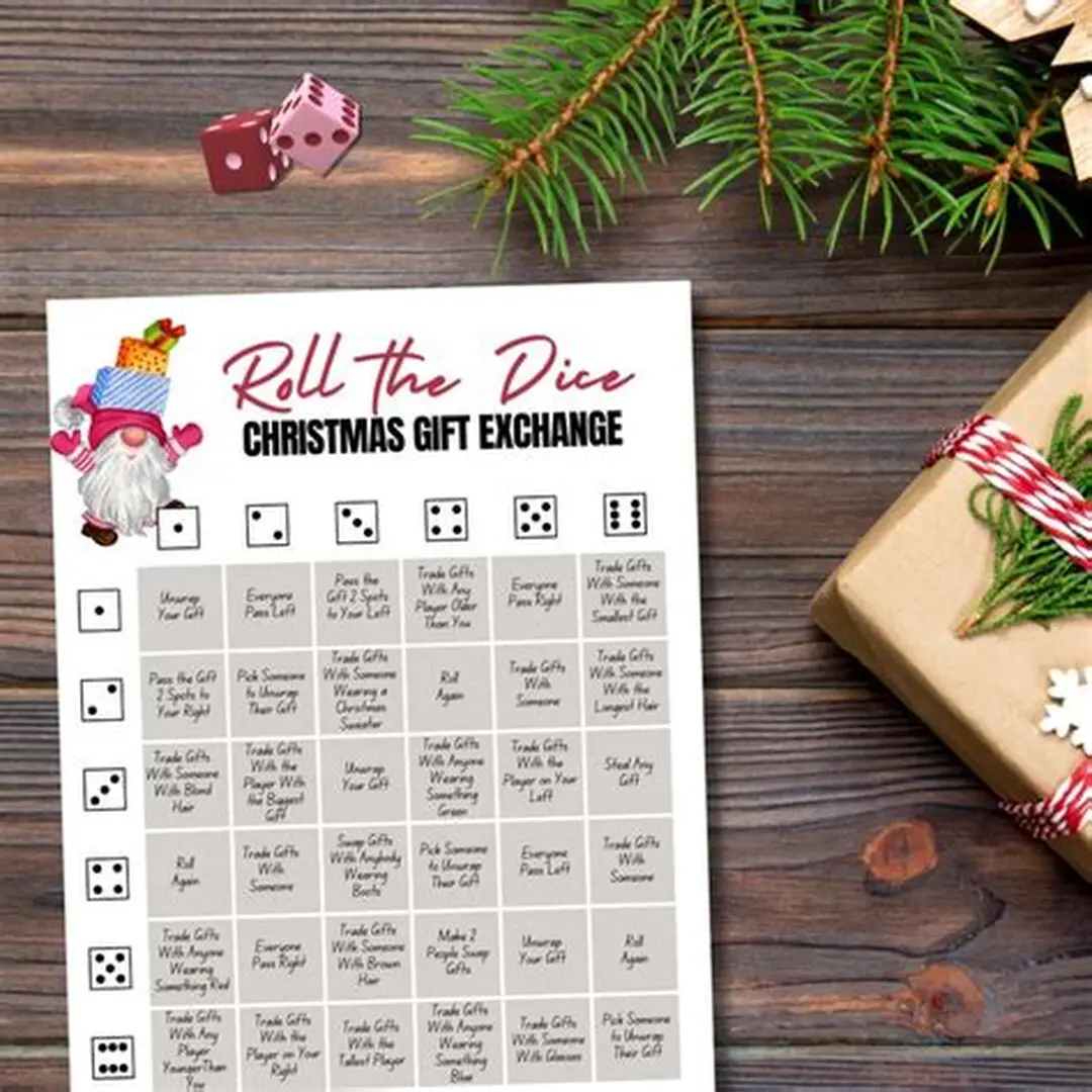 christmas gift exchange dice game