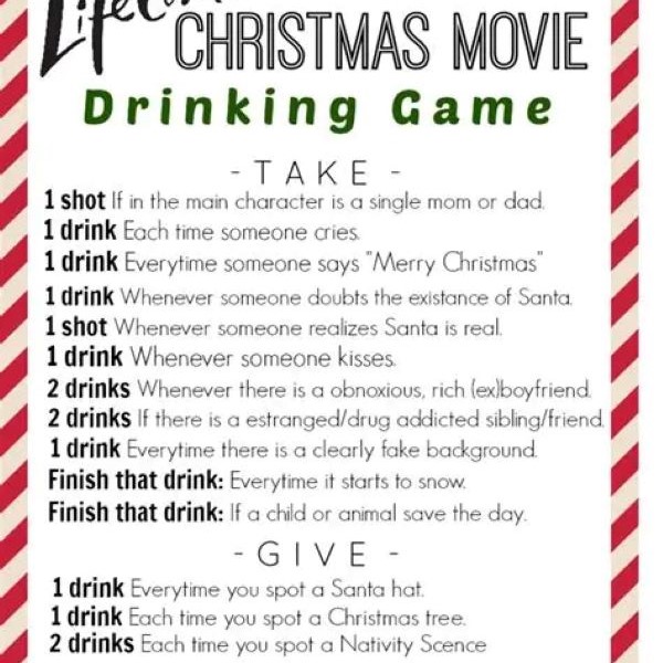 christmas movie drinking game