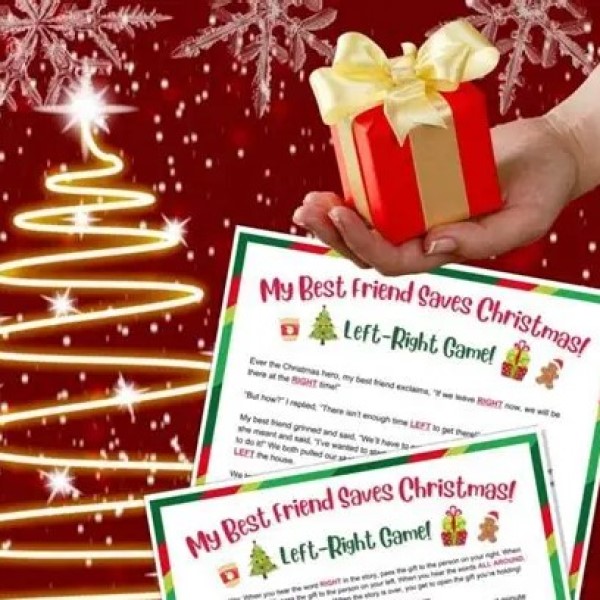 left right christmas game
