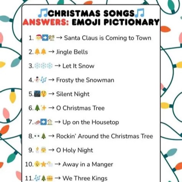 christmas emoji game with answers