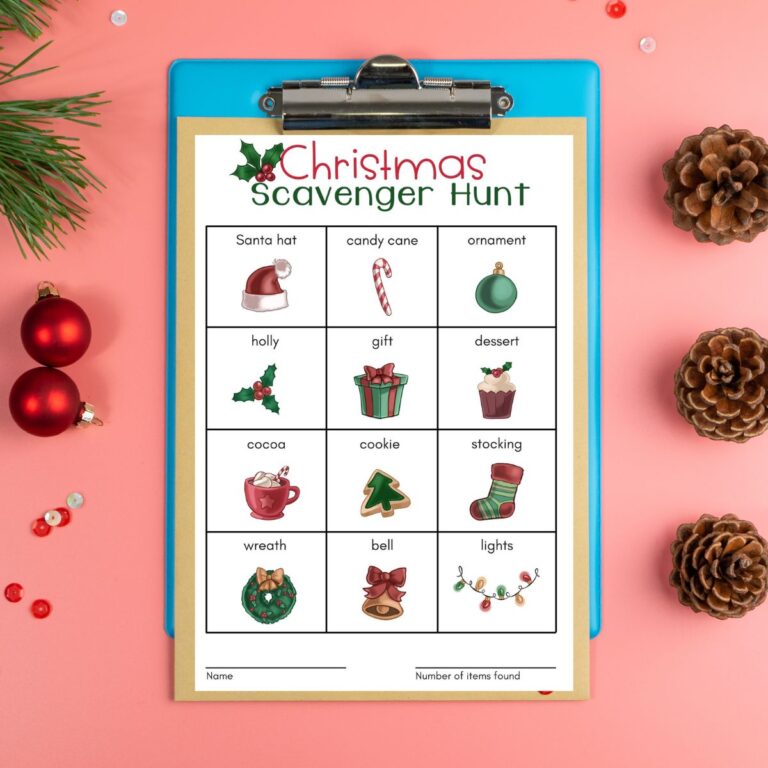 christmas scavenger hunt game