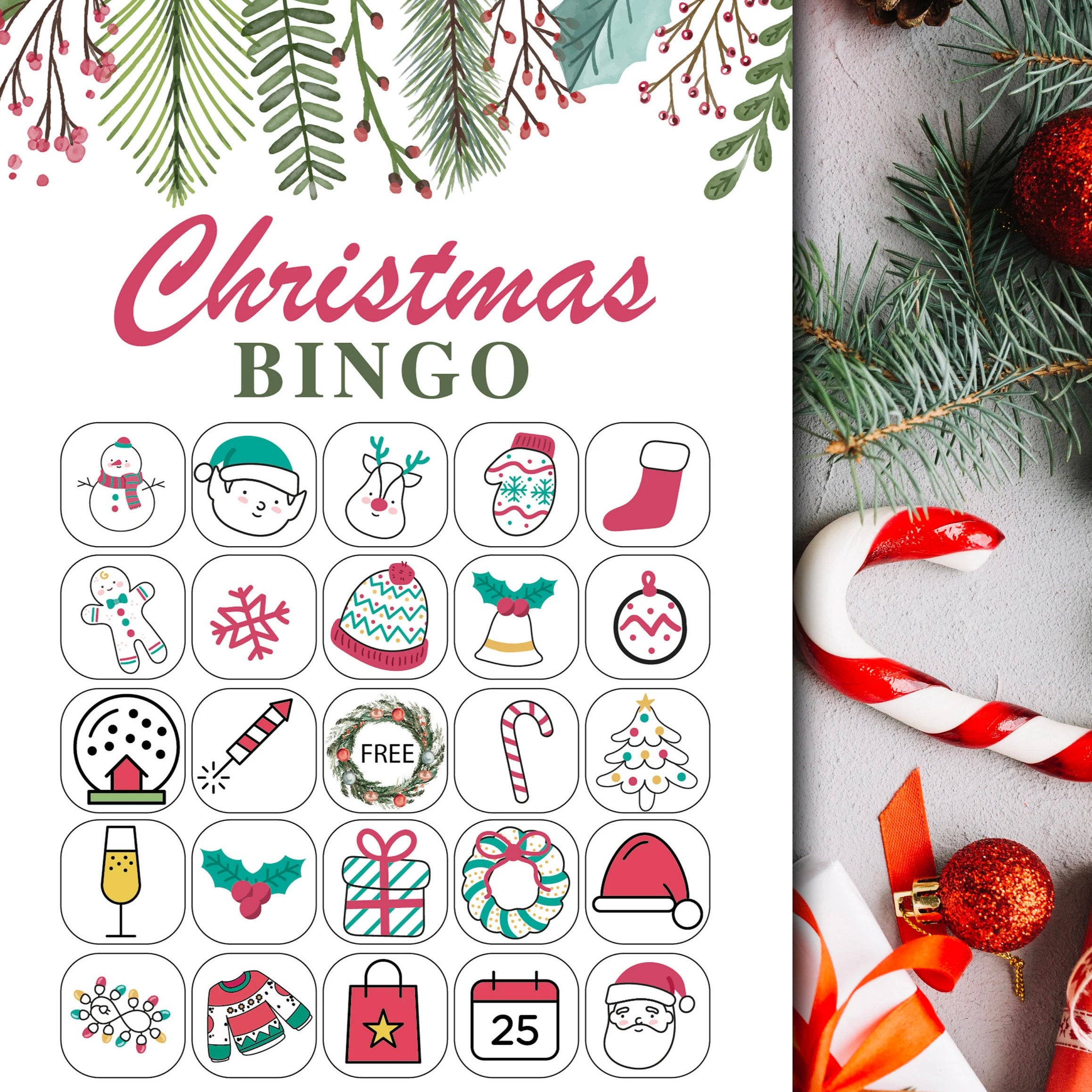 christmas bingo game