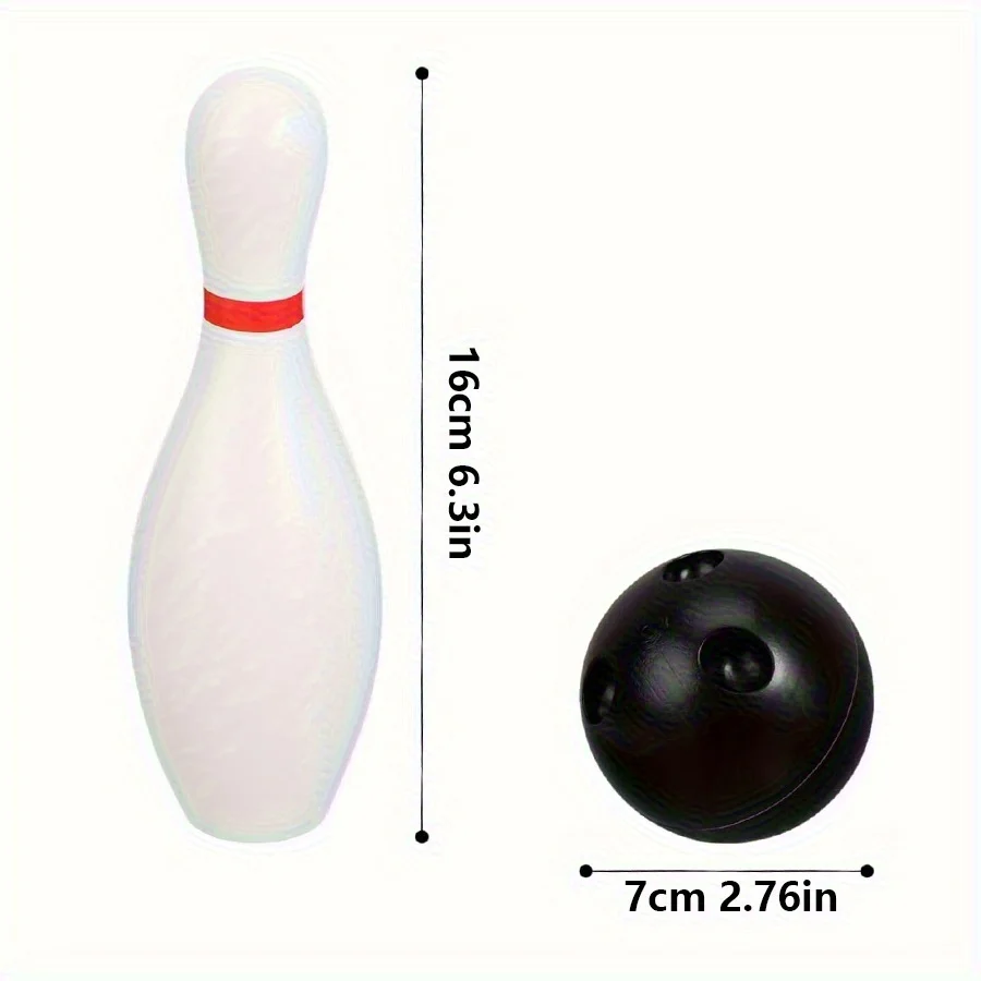 bowling pins on strings