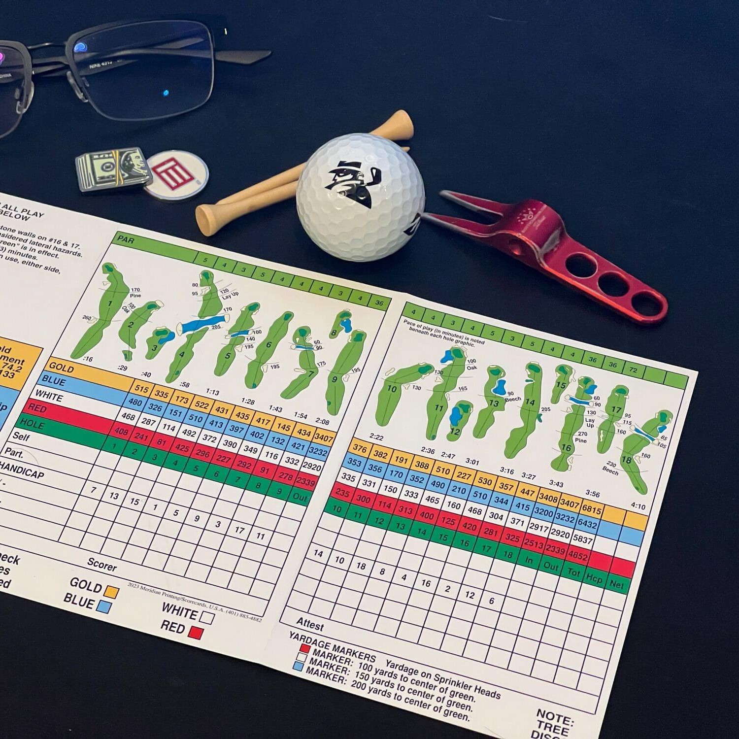golf scorecard