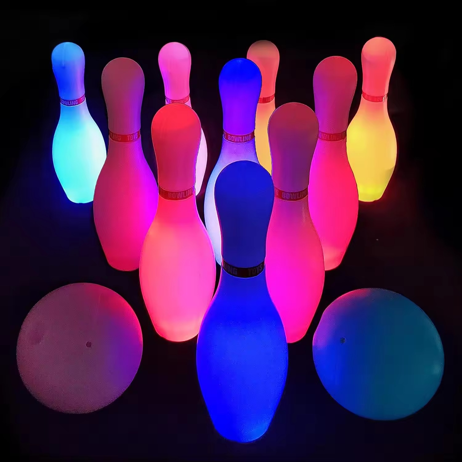 neon bowling