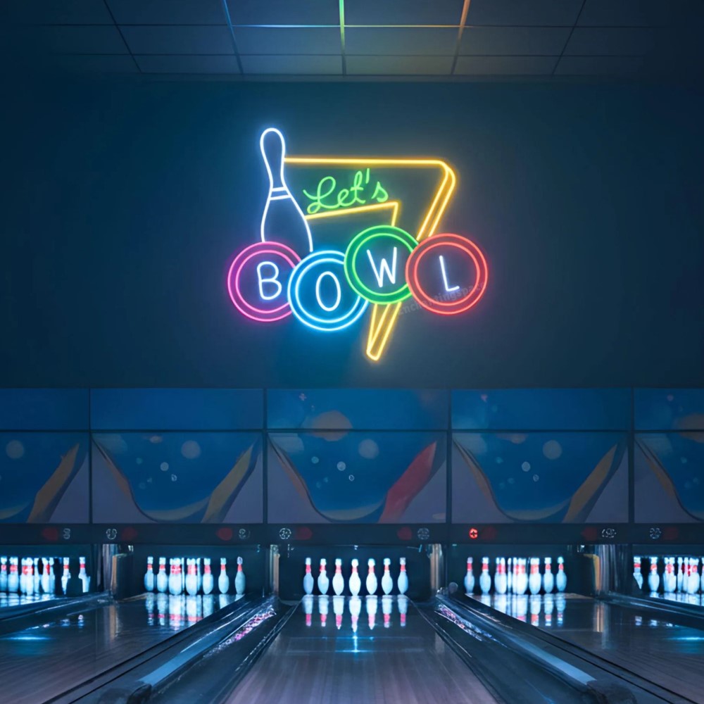 neon bowling