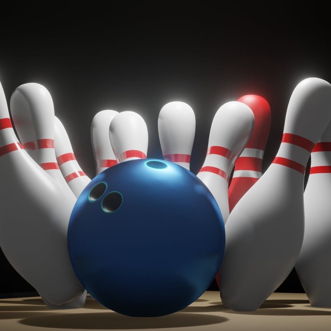 bowling ball moving