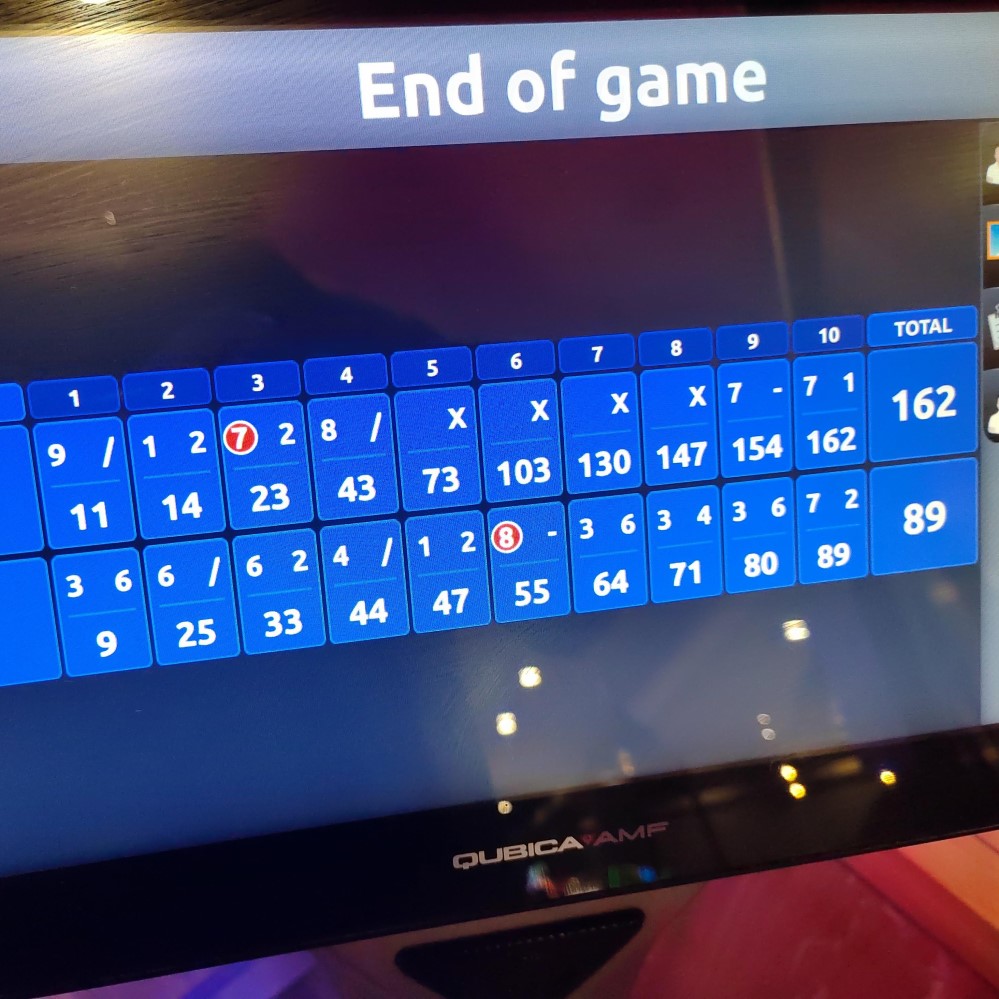 bowling 4 strikes in a row