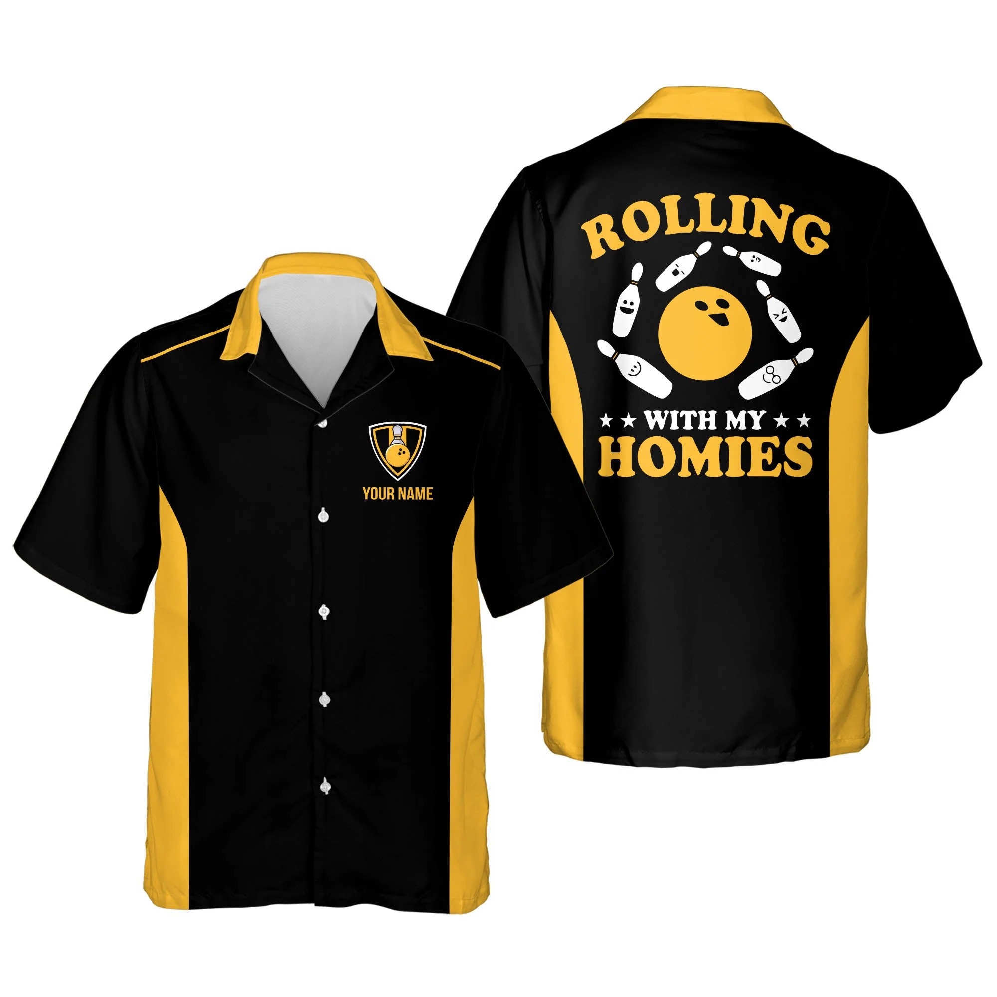 custom retro bowling shirts