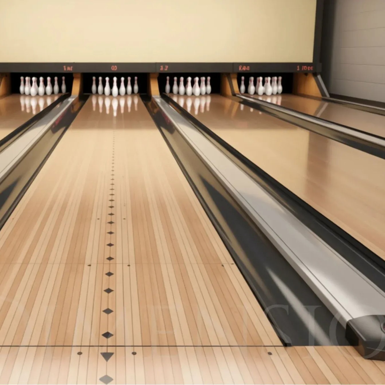 a bowling alley