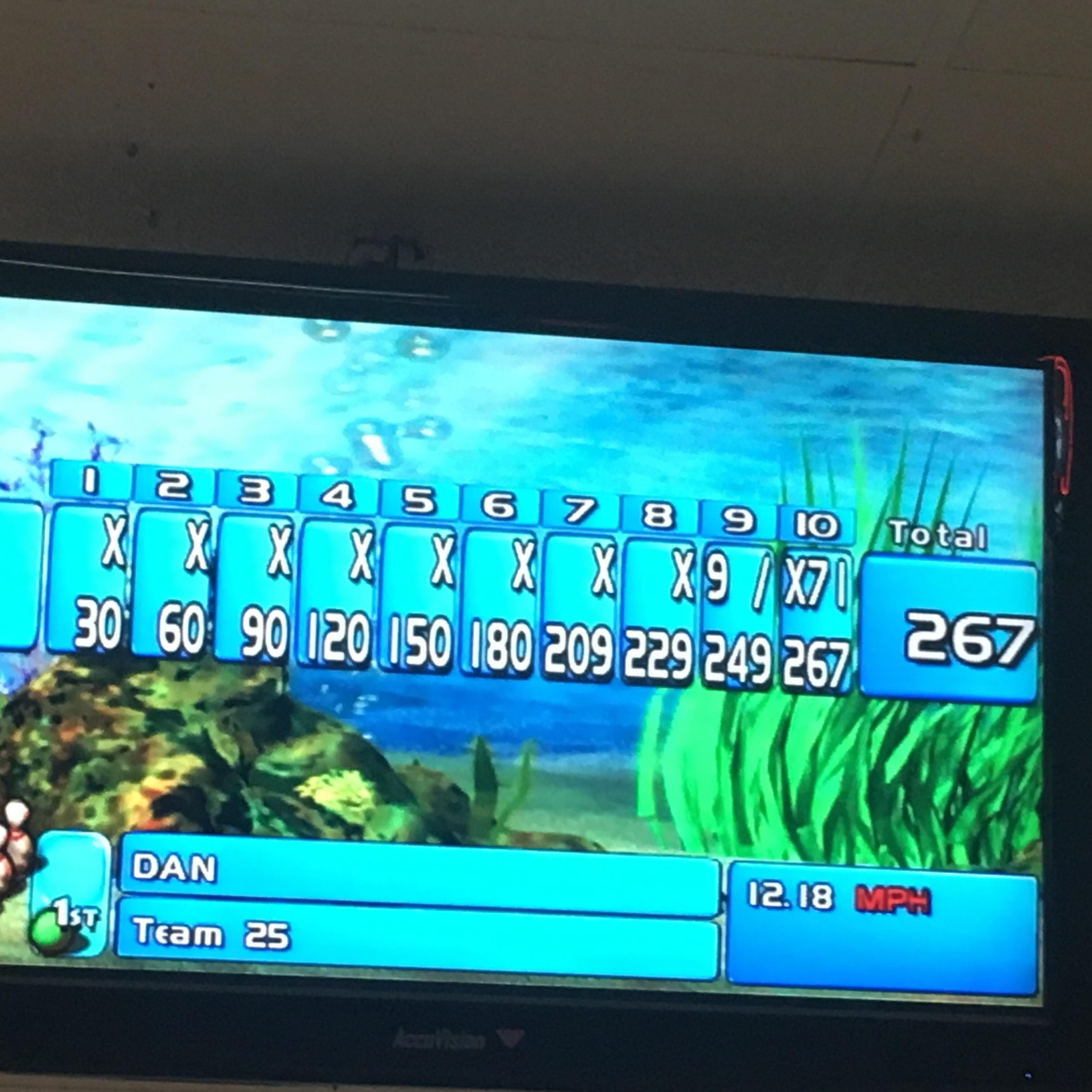 bowling 4 strikes in a row