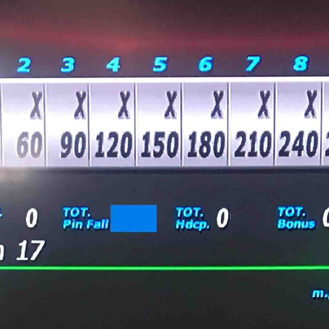 bowling 4 strikes in a row