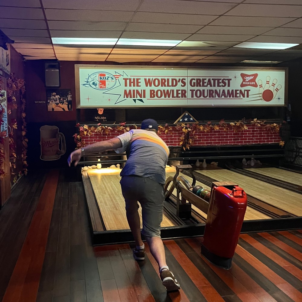 mini bowling alley