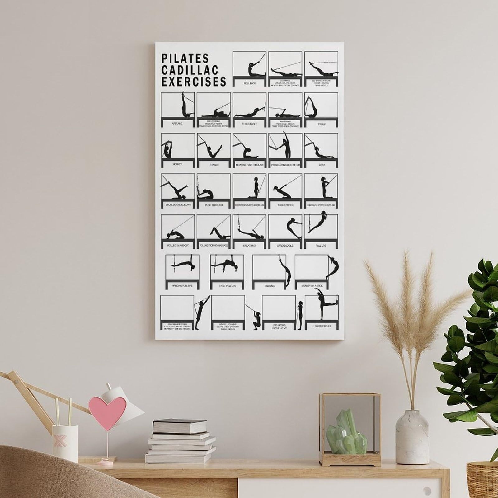 wall pilates chart